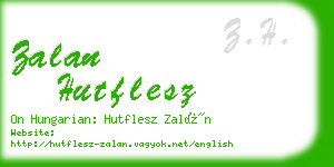 zalan hutflesz business card